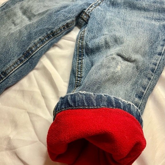 healthtex Other - Fleece Lined Healthtex 24 Month Red Blue Jeans PRELOVED Wear shown in photos